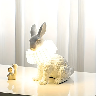 BunnyGlow Moderne Art Deco Kanin Bordlampe