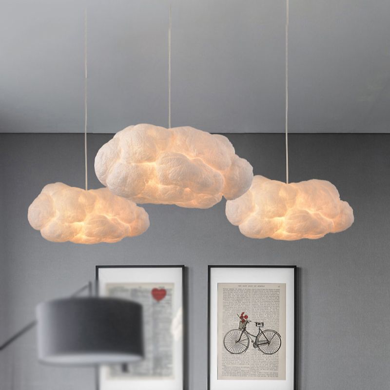 Minori Design Sky LED Pendellampe – PVC/Bomuld i Hvid