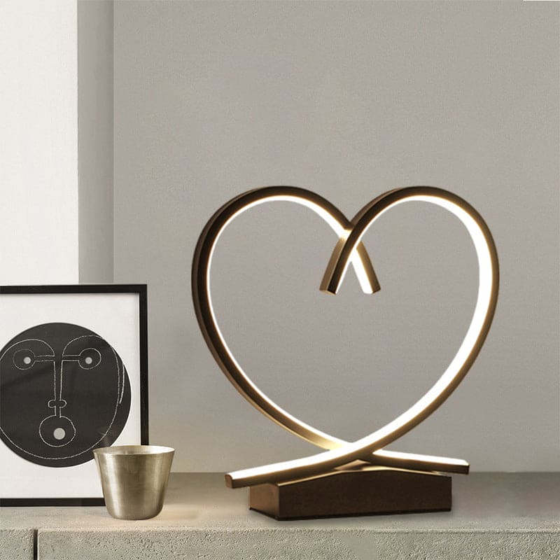 HeartGlow Hjerteformet Bordlampe