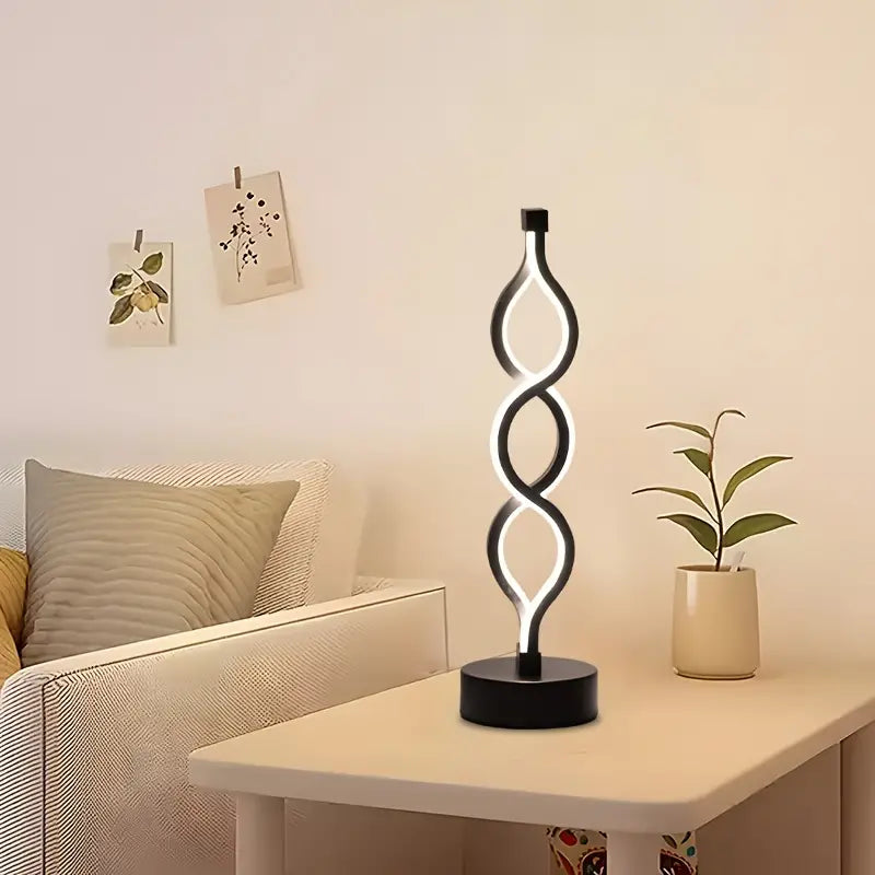 SpiralGlow Kreativ & Elegant Spiral Bordlampe