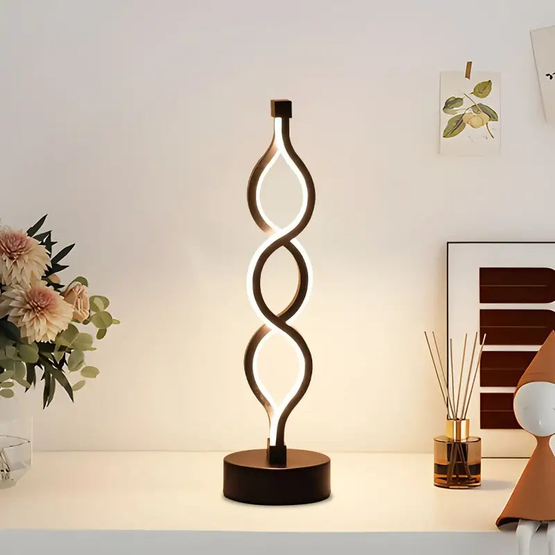 SpiralGlow Kreativ & Elegant Spiral Bordlampe