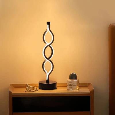 SpiralGlow Kreativ & Elegant Spiral Bordlampe