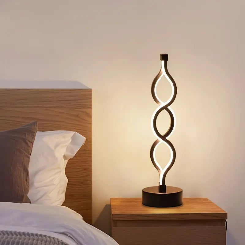 SpiralGlow Kreativ & Elegant Spiral Bordlampe