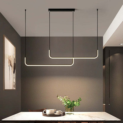 Edge – Moderne LED Pendellampe i Metal og Silikone