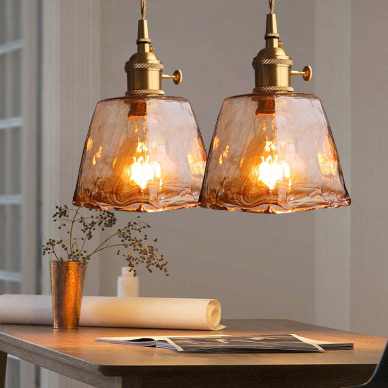 Vintagea – LED Retro Pendellampe i Guldmetal