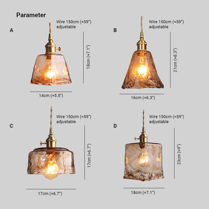 Vintagea – LED Retro Pendellampe i Guldmetal