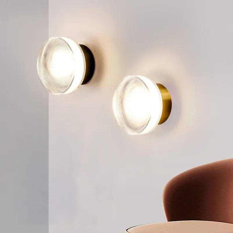 AuraGlow Moderne Væglampe – Minimalistisk Design med Integreret LED