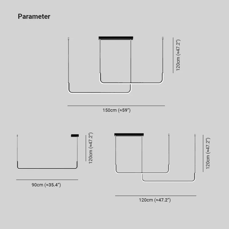 Edge – Moderne LED Pendellampe i Metal og Silikone