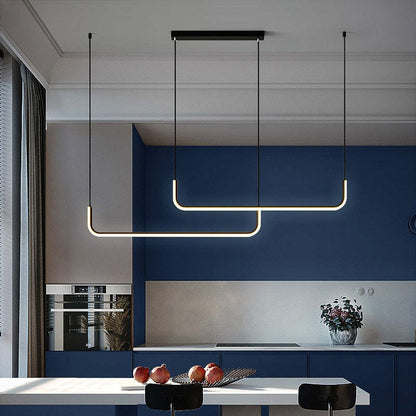 Edge – Moderne LED Pendellampe i Metal og Silikone