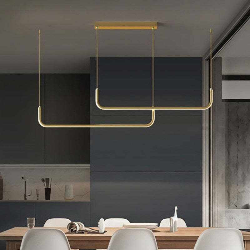 Edge – Moderne LED Pendellampe i Metal og Silikone