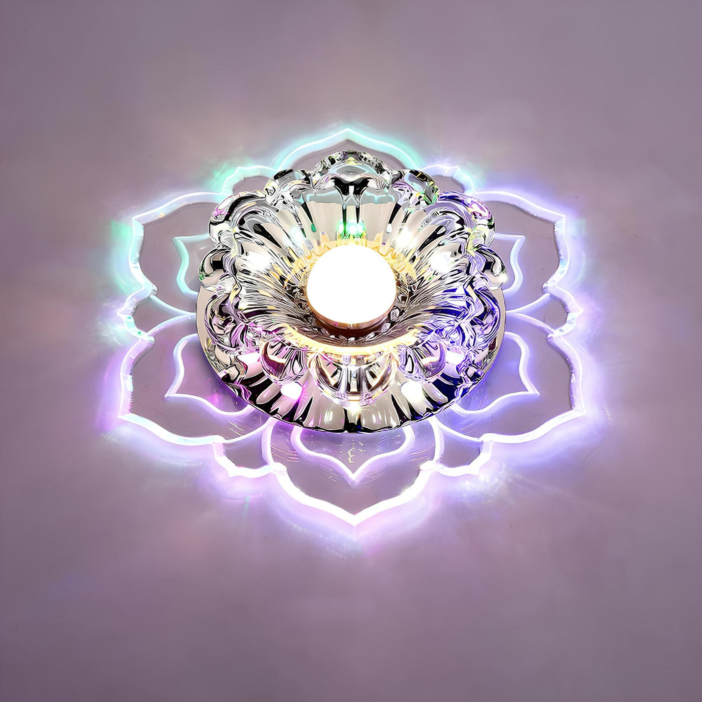 CrystalBloom – Crystal Floral Loftlampe