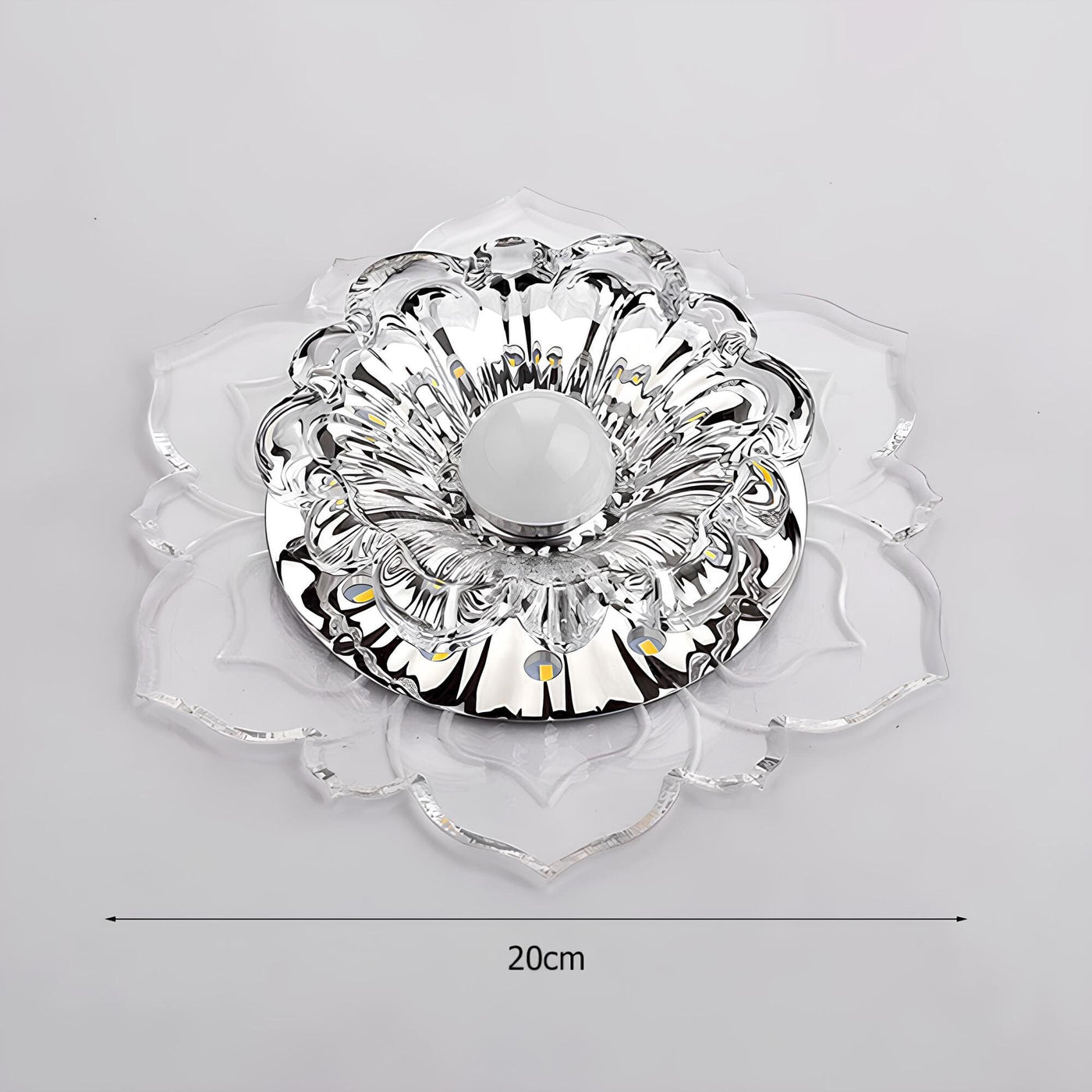 CrystalBloom – Crystal Floral Loftlampe