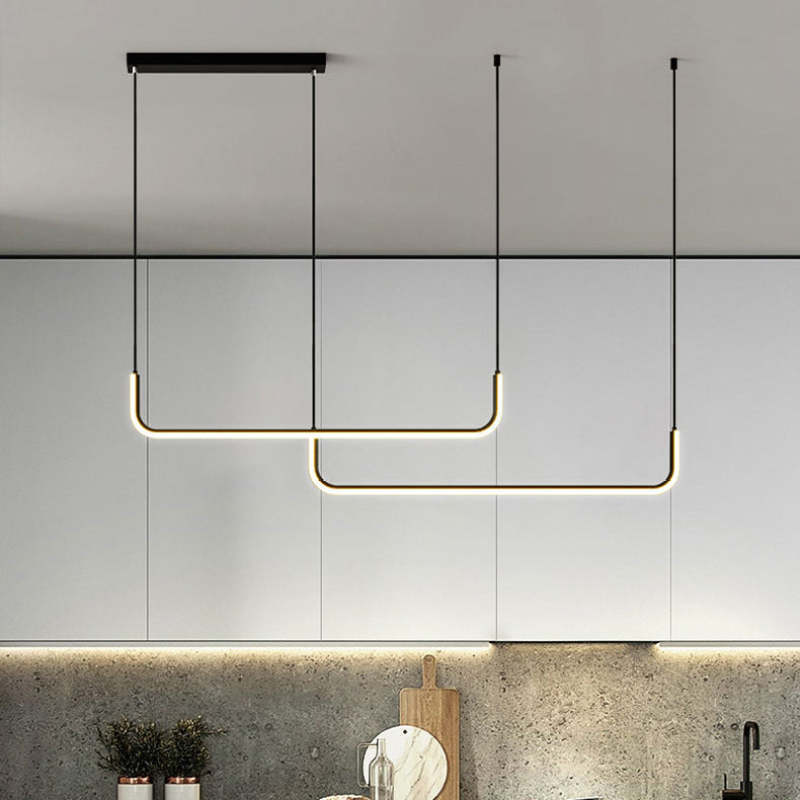 Edge – Moderne LED Pendellampe i Metal og Silikone