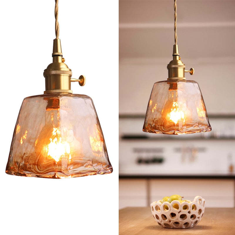 Vintagea – LED Retro Pendellampe i Guldmetal