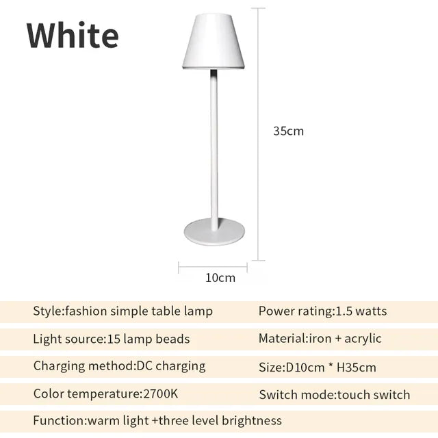 EcoGlow - Genopladelig Bordlampe