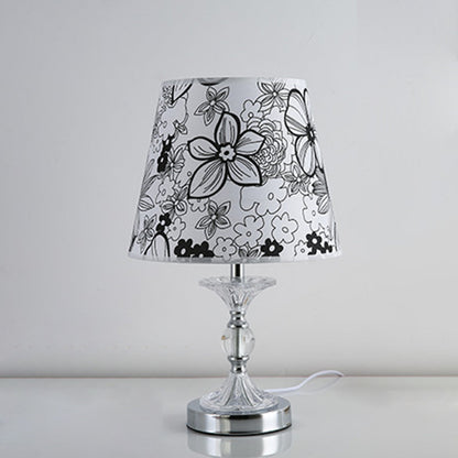 LuminArts - Stilfuld bordlampe med blomstermotiv