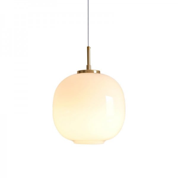 GlowSphere – Minimalistisk Glas Loftlampe